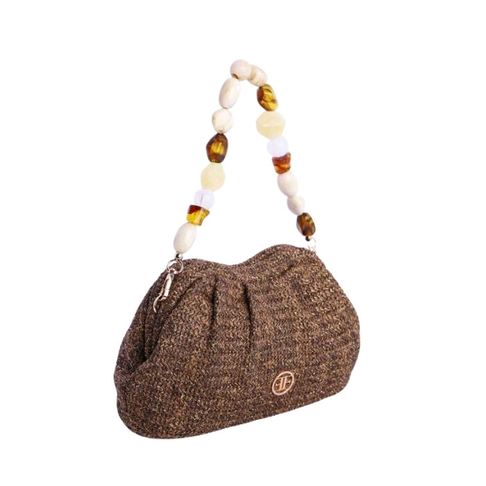 Bolso de Fiesta Mali Marr&oacute;n   2