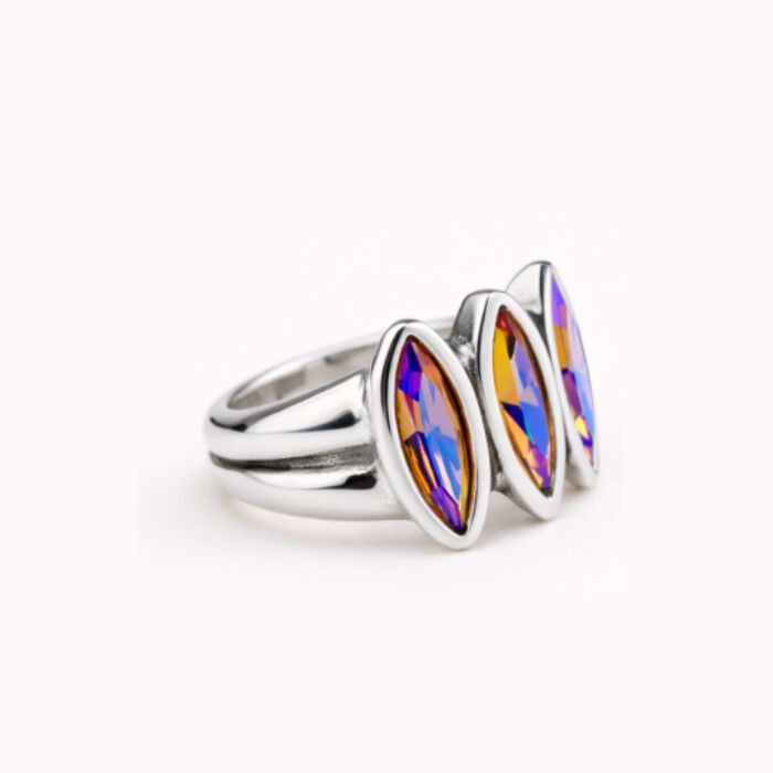 Anillo Iris Plata Rosa  M-236276 2