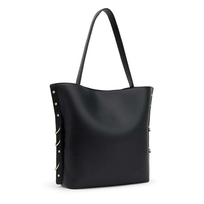 Bolso Tote Jewelry Studs Negro   1