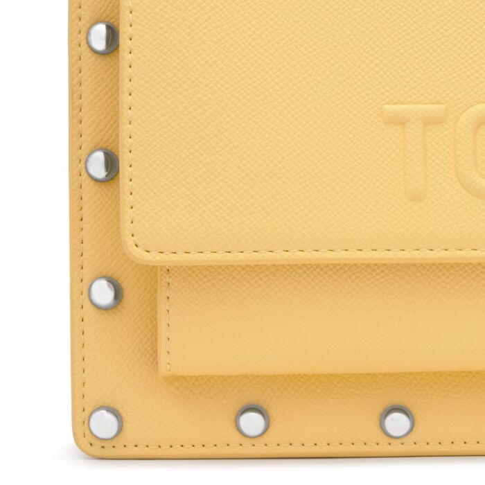 Bandolera Mediana Audree Studs Amarillo   2