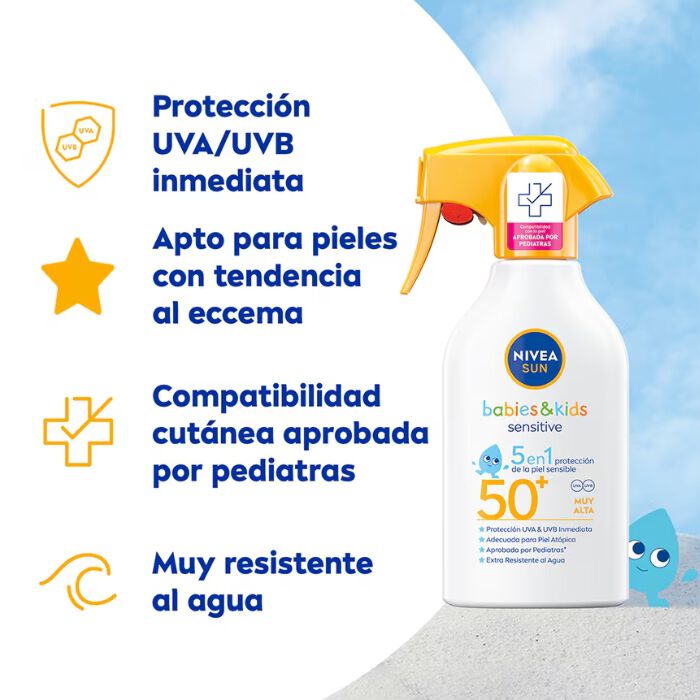 Spray Solar Beb&eacute;s & Ni&ntilde;os Sensitive SPF50+  250ml-236655 1