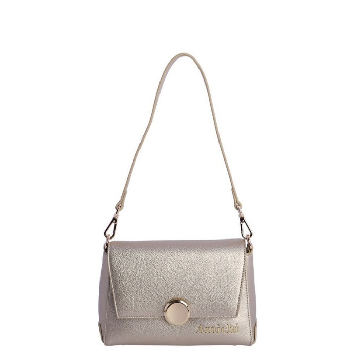 Bolso de Mano Esta&ntilde;o Dorado   5