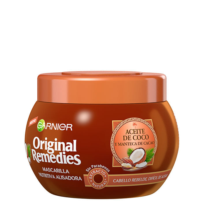 Aceite de Coco y Manteca de Cacao Mascarilla Nutritiva Alisadora  300ml-160814 2