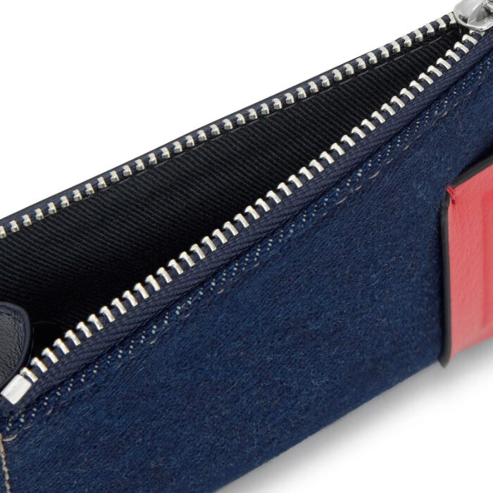 Monedero Tarjetero Audree Saffiano Azul Marino   2