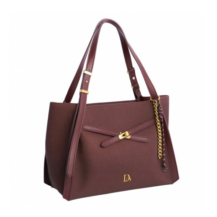 Bolso de Hombro Burdeos   1