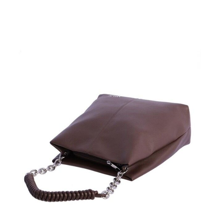 Bolso de Hombro Sint&eacute;tico Marr&oacute;n   3