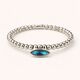 Pulsera Cala Plata Azul  T. &Uacute;nica-236287 0