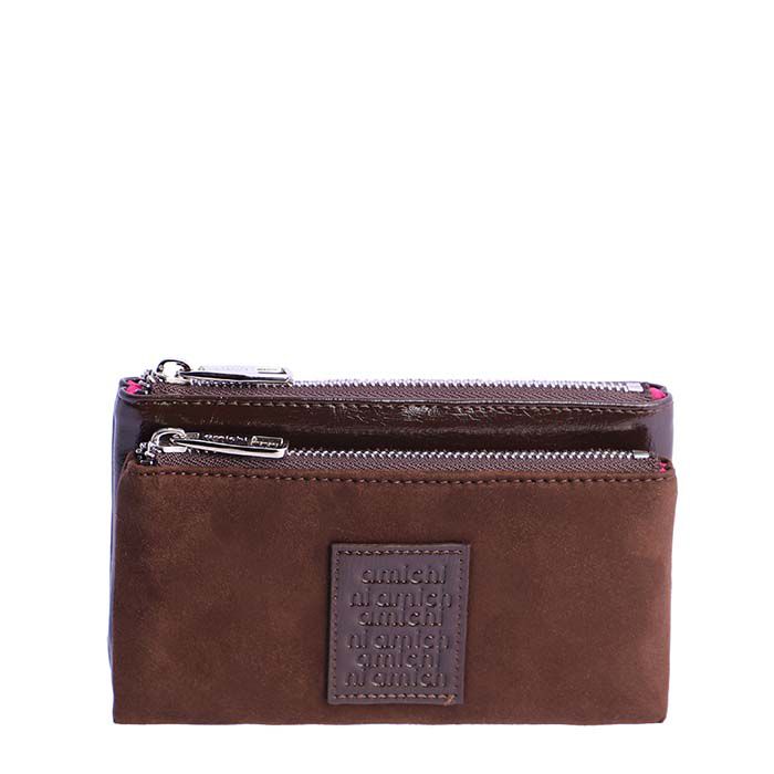 Cartera Ante-Charol Marr&oacute;n   0