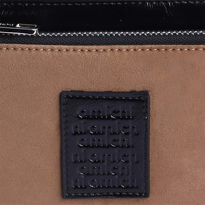 Cartera Ante-Charol Negro   6