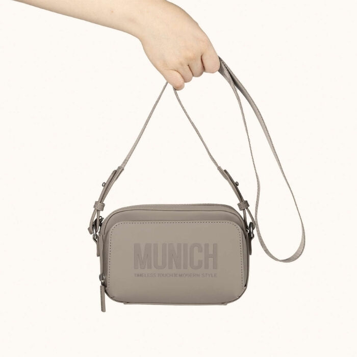 Bolso Bandolera Essence Recycled Camera Taupe   4