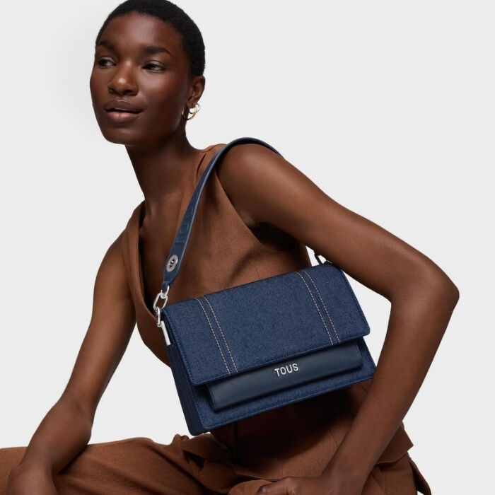 Bolso Bandolera Mediana Audree Denim   3