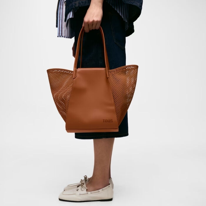 Capazo Mediano Tulip Cutout Camel   7
