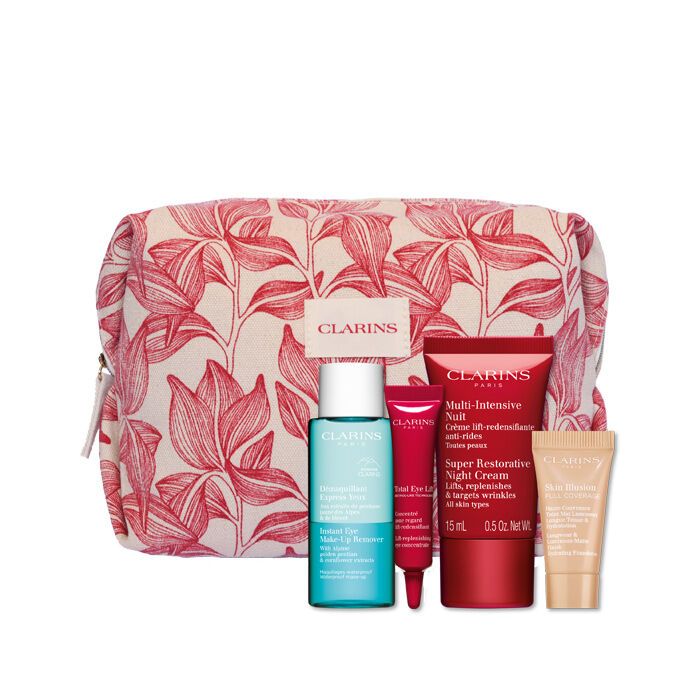 REGALO CLARINS SET MINITALLAS + NECESER  