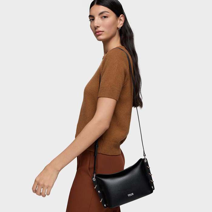 Bandolera Peque&ntilde;a Jewelry Studs Negro   4