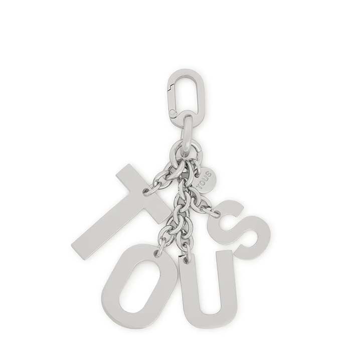 Llavero Metal Letters Plateado  