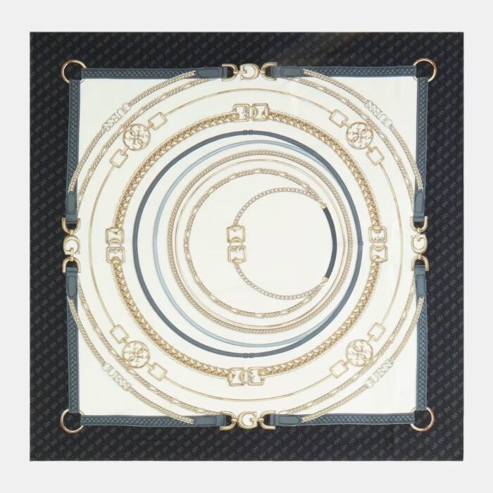 Foulard Estampado Negro  T. &Uacute;nica-235730 0