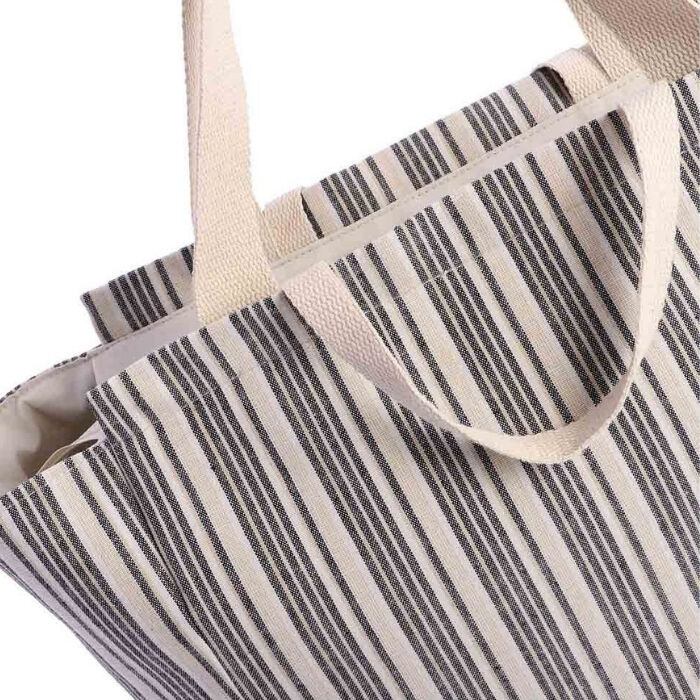 Bolso de Rayas Madeira Tricolor   4