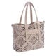 Bolso de Hombro Tote Calado Arena   3