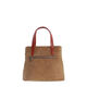 Bolso de Mano Cuero Camel   1