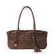 Bolso Baguette de Piel Perkins Marr&oacute;n   3