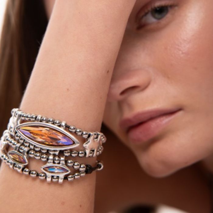 Pulsera Gardenia Plata  T. &Uacute;nica-236275 6