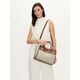 Furla Bolso Tesuto Canvas Natural Cognac   1