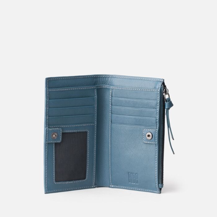 Cartera de Piel Valley Winter Azul   1