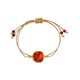 Pulsera Bizancio con Coral Rojo  T. Única-222980 2