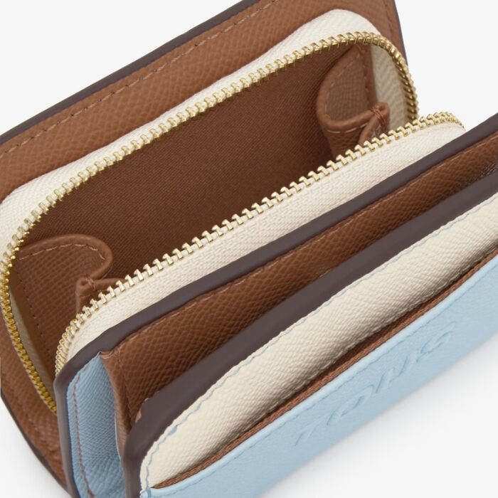 Billetera Audree Saffiano Azul Cielo   2