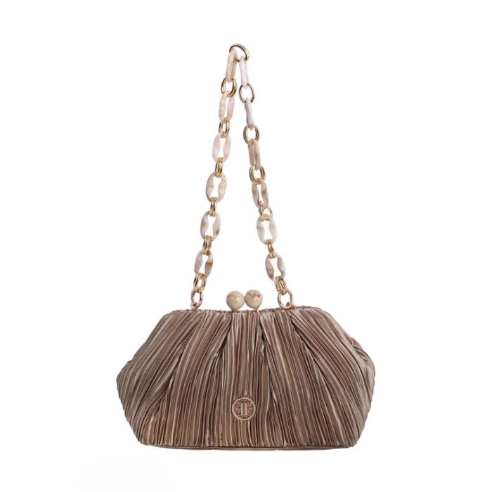 Bolso de Fiesta Leia Beige   7