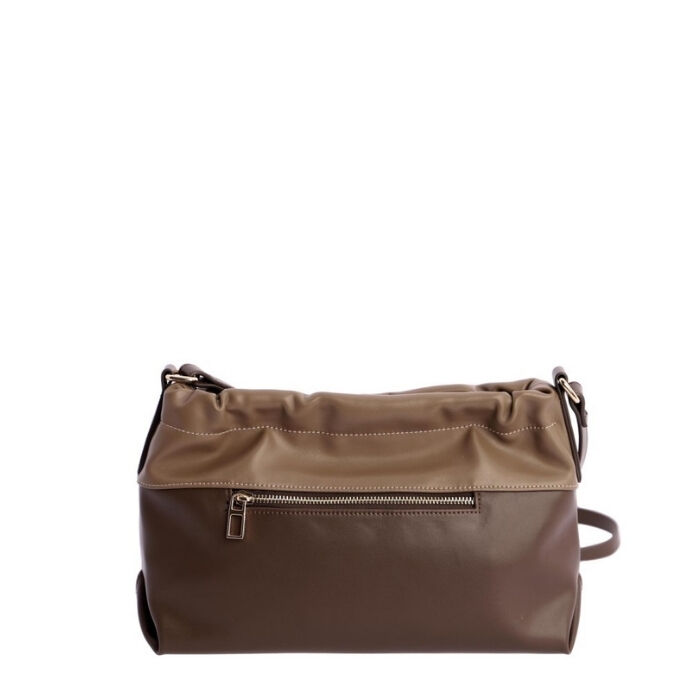 Bolso Bandolera Marr&oacute;n Combinado   5