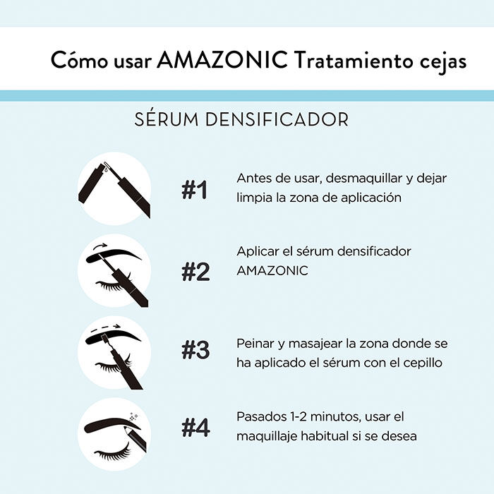 Amazonic Cejas Sérum Densificador + Cepillo  2,5ml-195180 3