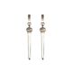 Pendientes Clavo Diamante Color Plata  T. Única-214961 2