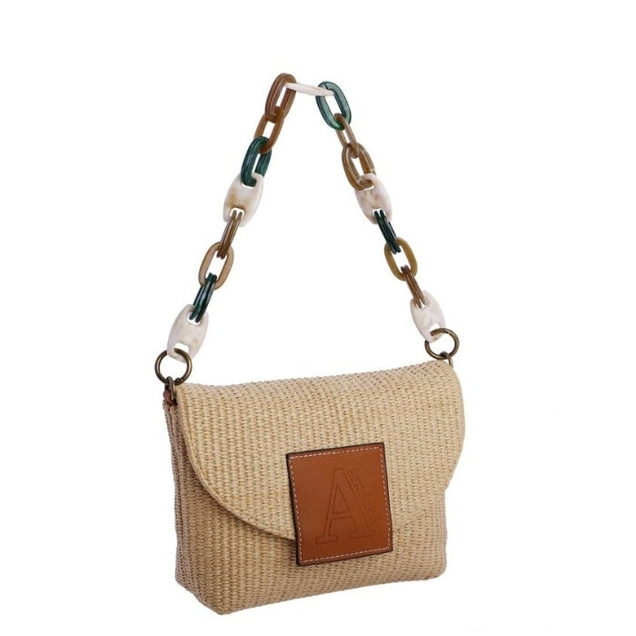 Bolso de Hombro Tarifa Beige   1