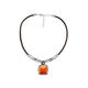 Collar Kubik con Cristal Murano Coral  T. Única-222309 0