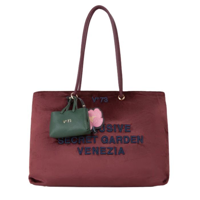 Bolso Shopper Secret Garden Burdeos  