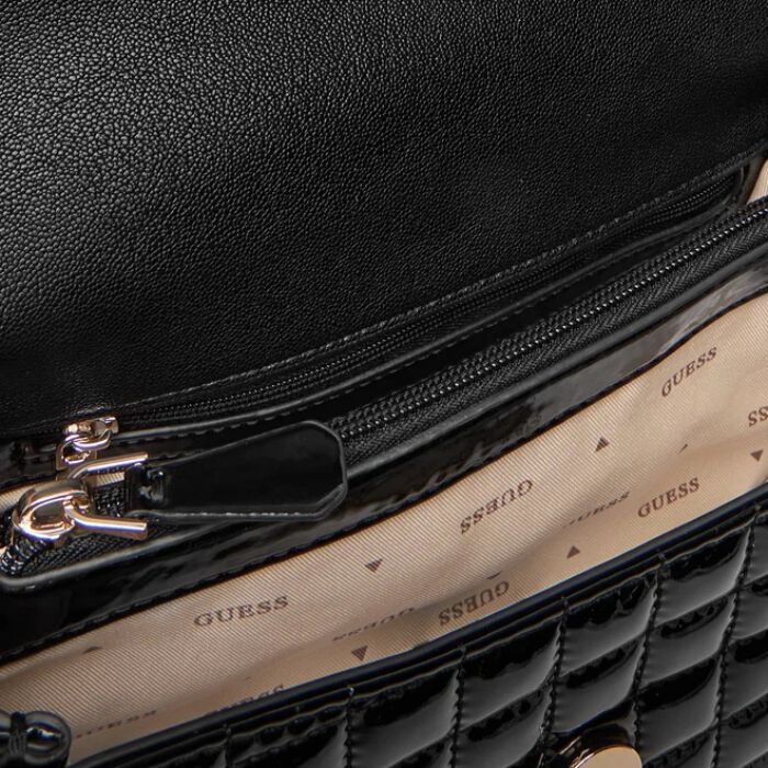 Bolso Bandolera Nadira Charol Negro   3