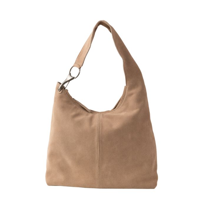 Bolso de Hombro de Piel Jackpot Beige  