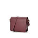 Bolso Bandolera Rectangular con Solapa Burdeos   1