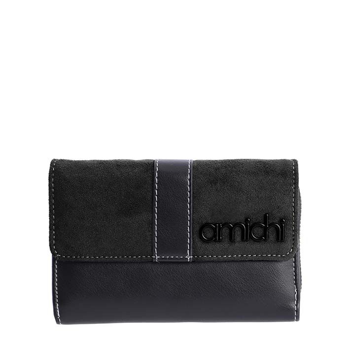 Cartera Ante Negro   0