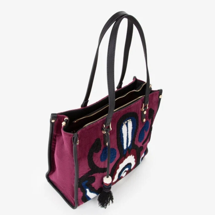 Bolso Shopper Grande Melia Burdeos   4