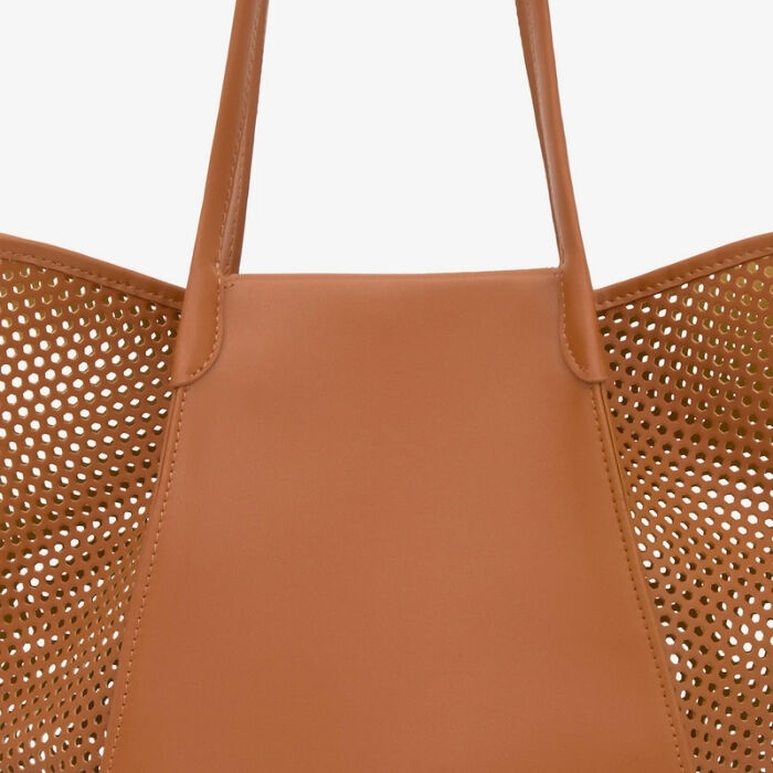 Capazo Mediano Tulip Cutout Camel   4
