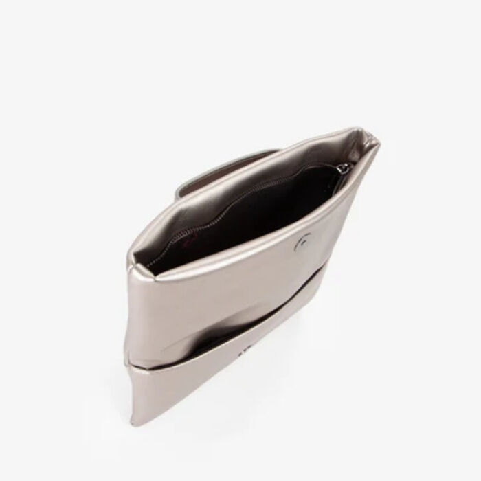 Bolso de Mano Encanta Plateado   3