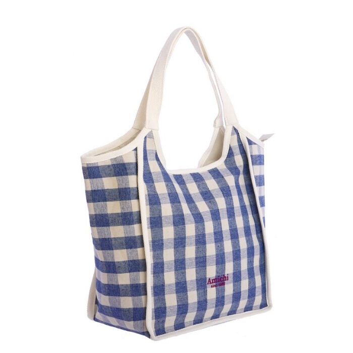 Bolso de Playa Estampado Azul   2