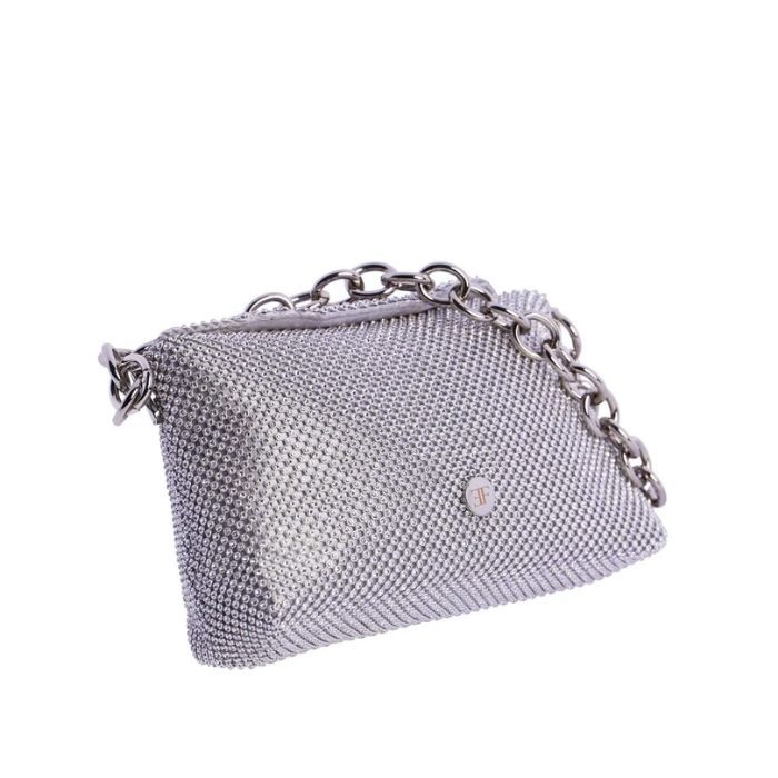 Bolso de Fiesta Leire Plateado   6