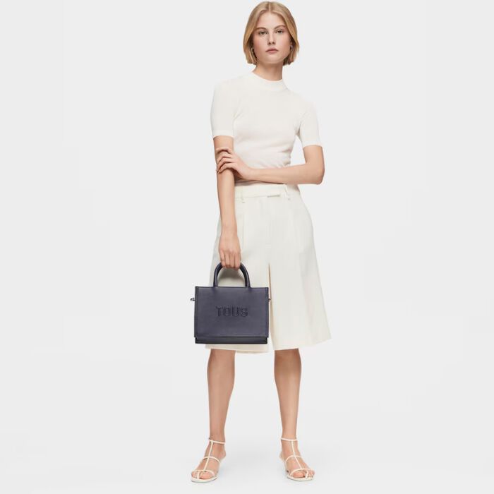 Shopper Mediano Amaya Azul Marino Tous Brenda   4