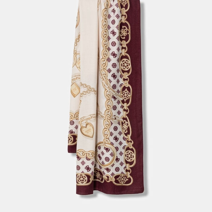 Foulard Estampado Burgundy  T. Unica-235734 1