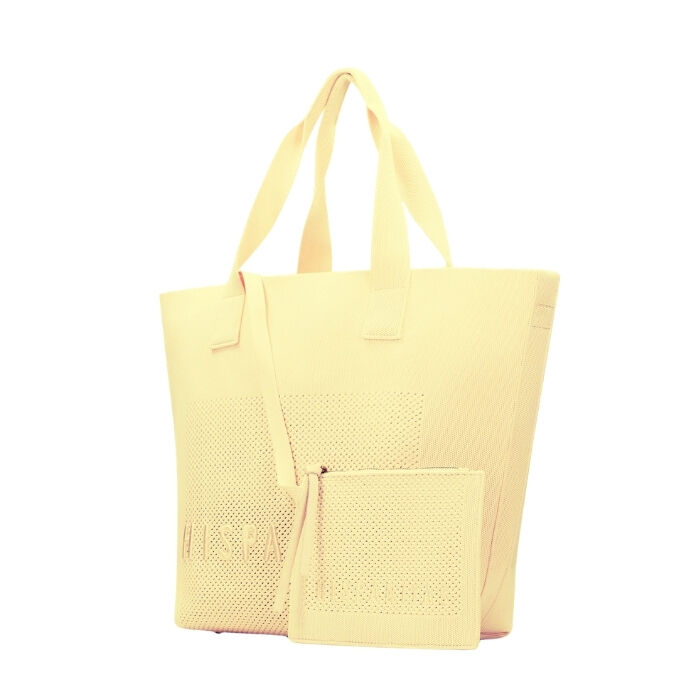 Bolso Tote Knitting Yellow   2