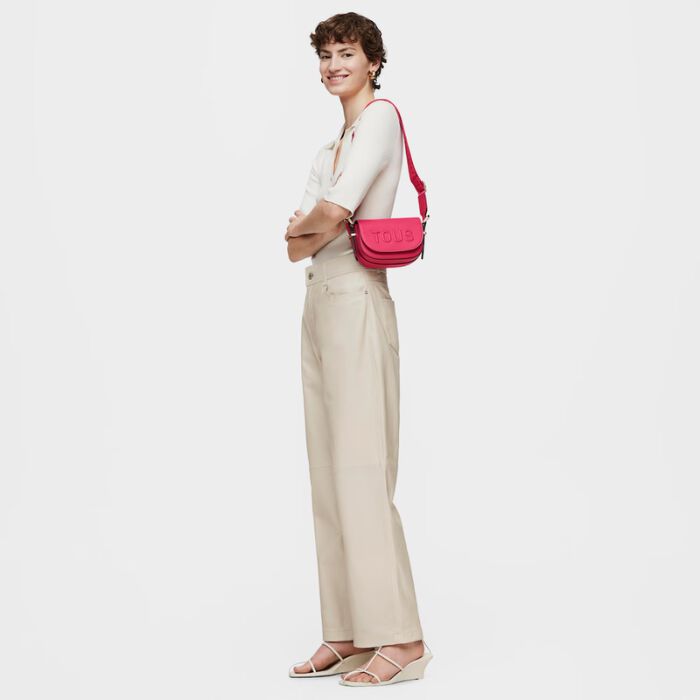 Mini Bandolera Medialuna Fucsia Tous Brenda   5