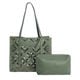 Bolso de Hombro Calado Verde   3